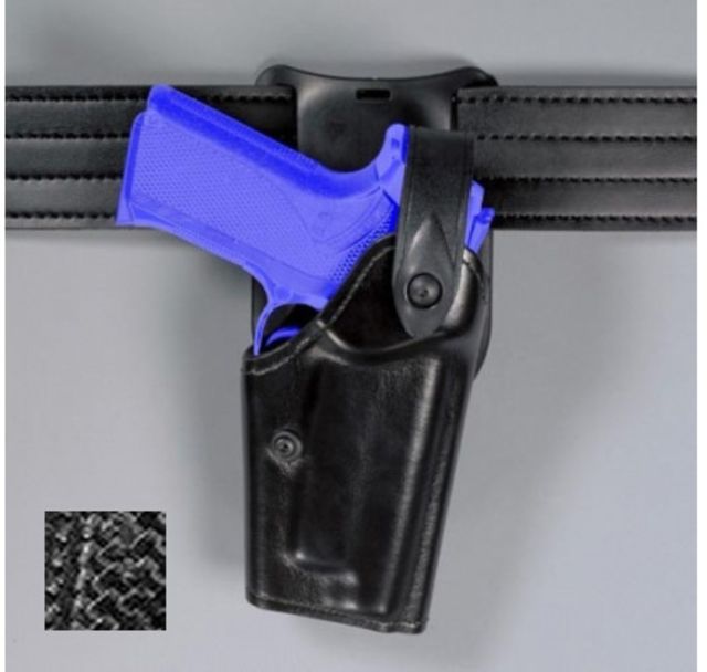 Safariland  Level II Retention Belt Drop Holster Right Hand Basketweave Black - Safariland