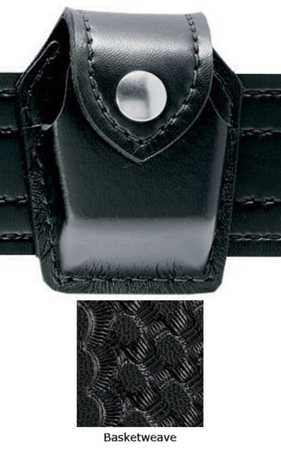 Safariland 307 Weapon Light / EDW Cart. Holder Taser STX Baset Weave Black W/ Hidden Snap - Safariland