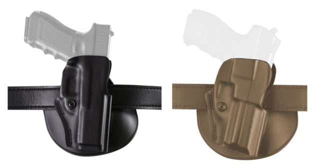 Safariland 5198 Open Top Paddle & Belt Slide Holster, Walther P5, Right Hand, STX Plain, Black, 5198-87-411 by USA Safariland Concealed Holsters