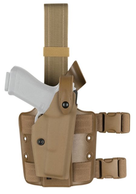 Safariland 6004 SLS Tactical Holster w/Dbl Leg Straps Sig SauerSaur P220 DAK 226R DAK Bobbed Hammer 4.41in. Coyote Brown Right Hand 6004-277-761 - Safariland