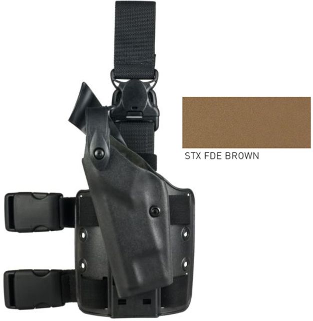 Safariland  SLS Tactical w/ Quick Release Leg Harness Holster Beretta 92 Right Hand STX Tactical Flat Dark Earth - Safariland