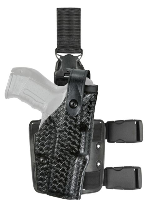 Safariland  SLS Tactical Holster w/Quick Release Springfield Armory 1911 STX Black Basket Weave Right Hand - Safariland