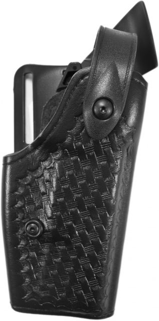 Safariland  SLS Level II Retention Mid-Ride Duty Holster Smith & Wesson M&P 9/Smith & Wesson M&P 40 Right Hand STX Basket Weave Black - Safariland