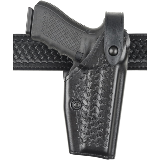 Safariland 6280 SLS Level II Retention Mid-Ride Duty Holster Smith & Wesson M&P 9/Smith & Wesson M&P 40 Right Hand STX Basket Weave Black - Safariland