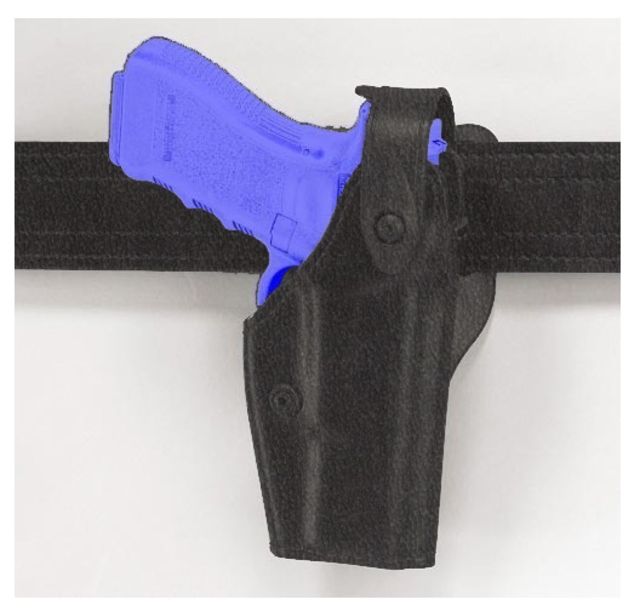 Safariland  Level II Retention Mid-Ride Holster Smith & Wesson M&P 40 Right Hand STX Tactical Black - Safariland