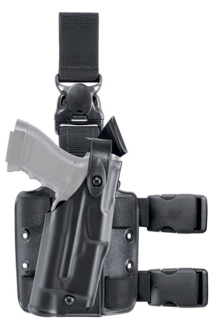 Safariland  ALS Tactical w/ Quick Release Leg Harness Holster Colt 1911 Government Right Hand STX Tactical Black - Safariland