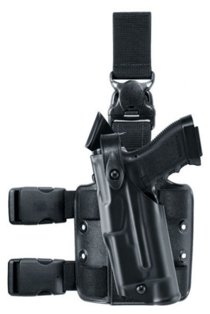 Safariland  ALS Tactical w/ Quick Release Leg Harness Holster Left Hand Black - Safariland