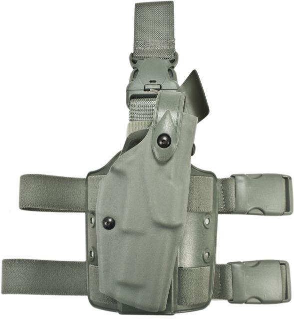 Safariland  ALS Tactical w/ Quick Release Leg Harness Holster Springfield Armory 1911 Right Hand Tactical Foliage Green - Safariland