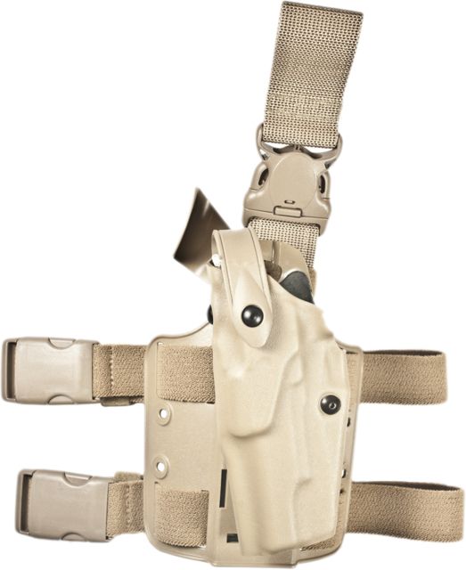 Safariland  ALS Tactical w/ Quick Release Leg Harness Holster Colt 1911 Government Left Hand STX Tactical Flat Dark Earth - Safariland