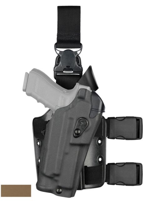 Safariland  ALS Tactical Thigh Holster Smith & Wesson M&P 9 4.25in/Smith & Wesson M&P 40 4.25in Right Hand STX Tactical Flat Dark Earth - Safariland