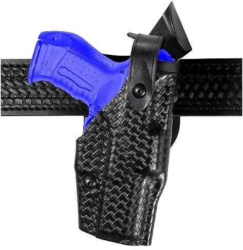 Safariland Level III Retention ALS/SLS Duty Mid-Ride Holster Colt 1911 Government Right Hand STX Basket Weave Black