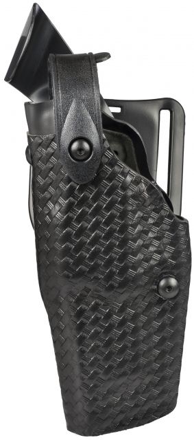 Safariland  Level III Retention ALS/SLS Duty Mid-Ride Holster Springfield Armory XD 4in .45 ACP Left Hand STX Basket Weave Black - Safariland