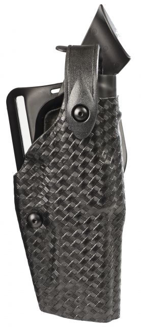 Safariland Level III Retention ALS/SLS Duty Mid-Ride Holster Springfield Armory XD 4in .45 ACP Right Hand STX Basket Weave Black