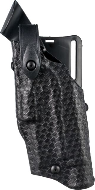 Safariland 6360 Level III Retention ALS/SLS Duty Mid-Ride Holster Smith & Wesson M&P 9/Smith & Wesson M&P 40 Left Hand STX Basket Weave Black - Safariland