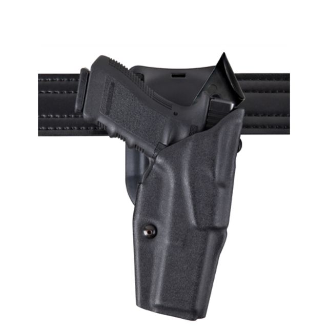 Safariland 6390 ALS Mid-Ride Level-I Retention Sig SauerP226 Rail STX Black Basket Weave Right Hand with Rails 6390-477-481 - Safariland