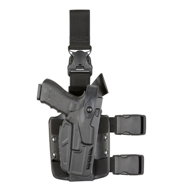 Safariland 7305 7TS ALS/SLS Level III Tactical Holster w/Quick Release Smith & Wesson M&P 40 Compact Right Hand Plain Black Black 7305-2192-411 - Safariland