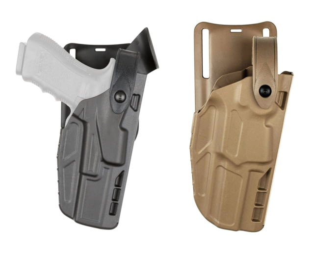 Safariland 7360RDS 7TS ALS/SLS Mid-Ride Level III Retention Duty Holsters, SIG Sauer P320 X-Five, X300U, Left, Basketweave Black, 7360RDS-4522-482 by USA Safariland Outside The Waistband Holsters
