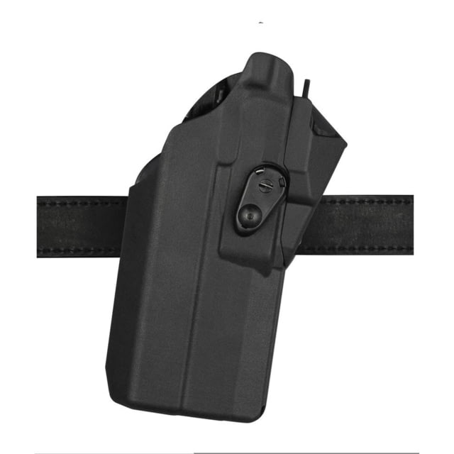 Safariland 7376RDS 7TS ALS Hi-Ride Belt Loop Holster Glock 17 Left Hand SafariSeven Plain Finish Black - Safariland