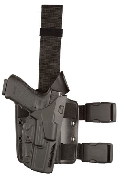 Safariland 7384 ALS Tactical Holster Smith & Wesson M&P 9 4.25in/Smith & Wesson M&P 40 4.25in Left Hand Plain Black 7384-219-412