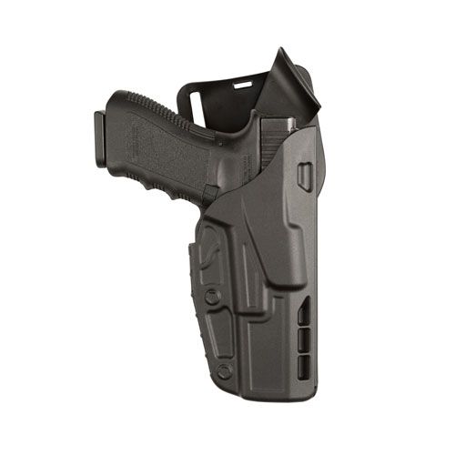 SafariLand 7395 Low Ride Duty Holster Smith & Wesson M&P 9 4.25in/Smith & Wesson M&P 40 4.25in Left Hand Plain Black 7395-219-412