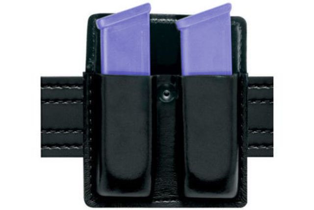 Safariland 75 Double Mag Pouch Without Flaps - Plain Cordovan Ambidextrous - Safariland