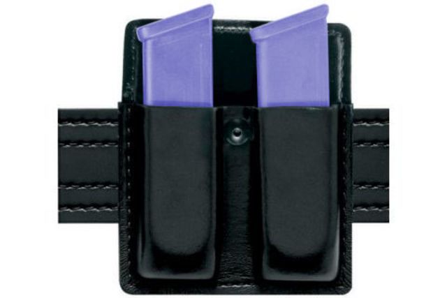Safariland 75 Double Mag Pouch Without Flaps - STX Hi-Gloss Black Ambidextrous - Safariland
