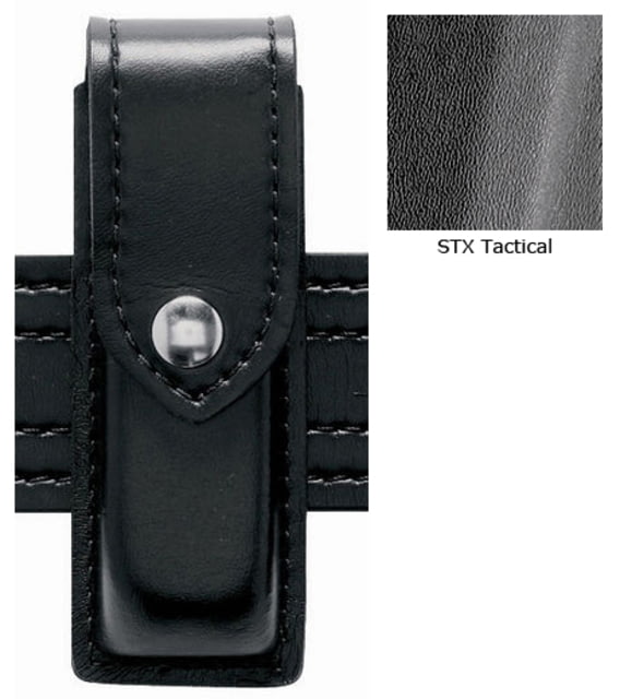 Safariland 76 Single Mag Pouch Single Stacked 9mm Mags Browning Bdm 9mm STX Tactical Black W/ Black Plastic Snap 1.75in. Belt Loop - Safariland
