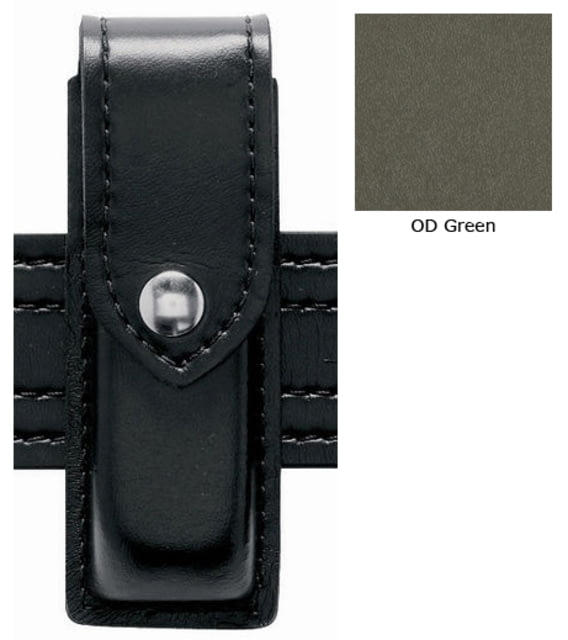 Safariland 76 Single Mag Pouch Single Stacked 9mm Mags Browning Bdm 9mm STX Tactical OD W/ Black Plastic Snap 76-76-56PBL - Safariland