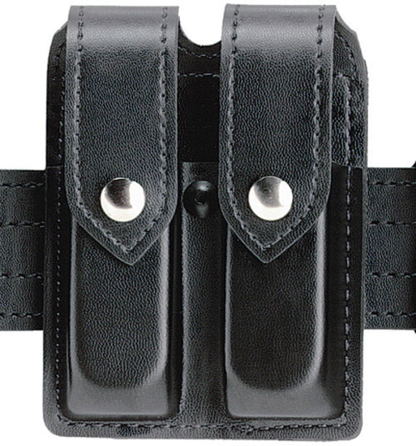 Safariland 77 Double Handgun Magazine Pouch - Basketweave Brown Ambidextrous - Safariland