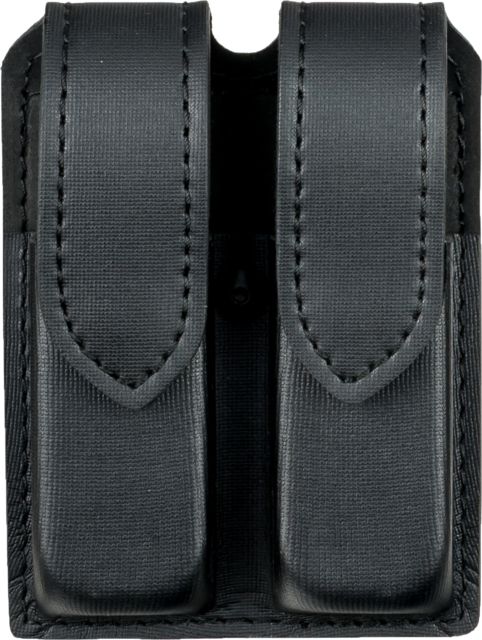 Safariland 77 Double Handgun Magazine Pouch - Black Nylon-Look Ambidextrous - Safariland