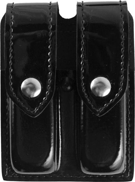 Safariland 77 Double Handgun Magazine Pouch - Hi Gloss Black Ambidextrous - Beretta 96 Sig P226 & Similar - Safariland