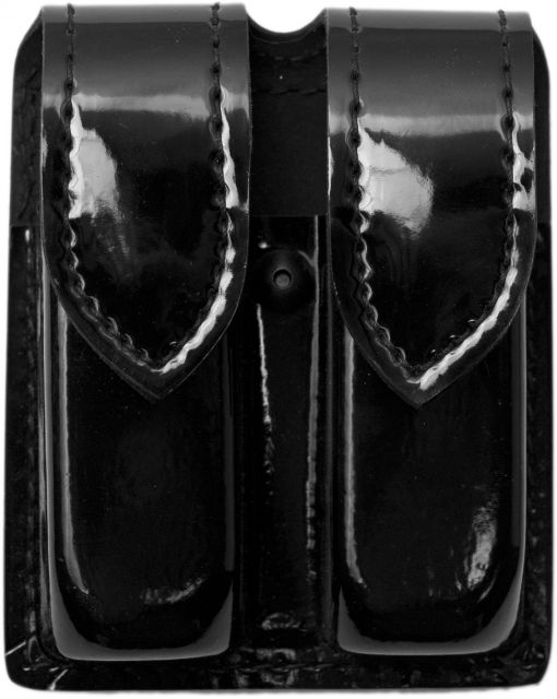 Safariland 77 Double Handgun Magazine Pouch - Hi Gloss Black Ambidextrous - Safariland