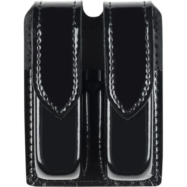 Safariland 77 Double Handgun Magazine Pouch - Hi Gloss Black Ambidextrous - Safariland