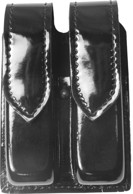 Safariland 77 Double Handgun Magazine Pouch - Hi Gloss Black Ambidextrous - Safariland