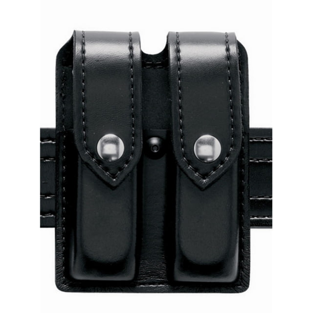 Safariland 77 Double Handgun Magazine Pouch - Plain Black Ambidextrous - Safariland