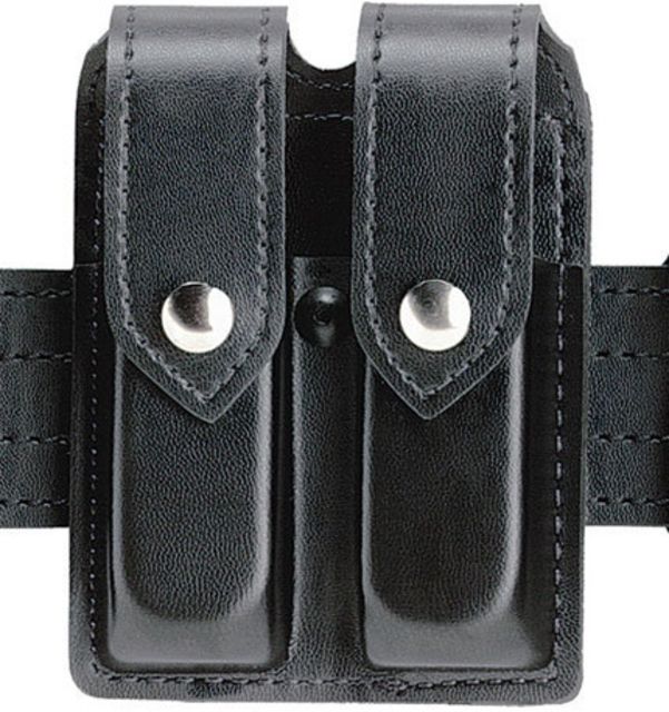Safariland 77 Double Handgun Magazine Pouch - Plain Black Ambidextrous - Safariland