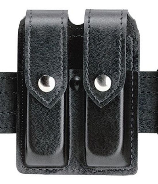 Safariland 77 Double Handgun Magazine Pouch - Plain Black Ambidextrous - Safariland