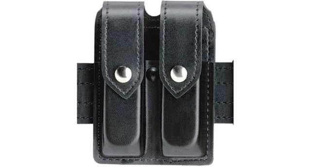 Safariland 77 Double Handgun Magazine Pouch - Plain Black Ambidextrous - Safariland