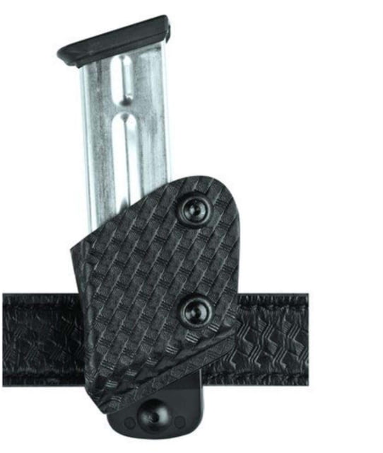 Safariland Model 773 Open Top Competition Adjustable Magazine Pouch Colt 1911 Left Belt Loop Basket Weave Black - Safariland