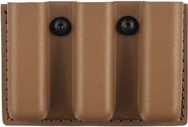 Safariland 775 Slim Open-Top Triple Mag Pouch Double Stacked 9mm Mags Gl17 22 STX Tactical Coyote Brown Ambi Shroud Mount - Safariland