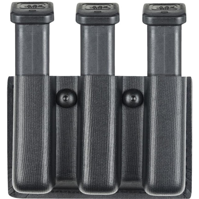 Safariland Model 775 Slimline Open Top Triple Magazine Pouch STX Plain 83 Black 775-83-413-MS34 - Safariland