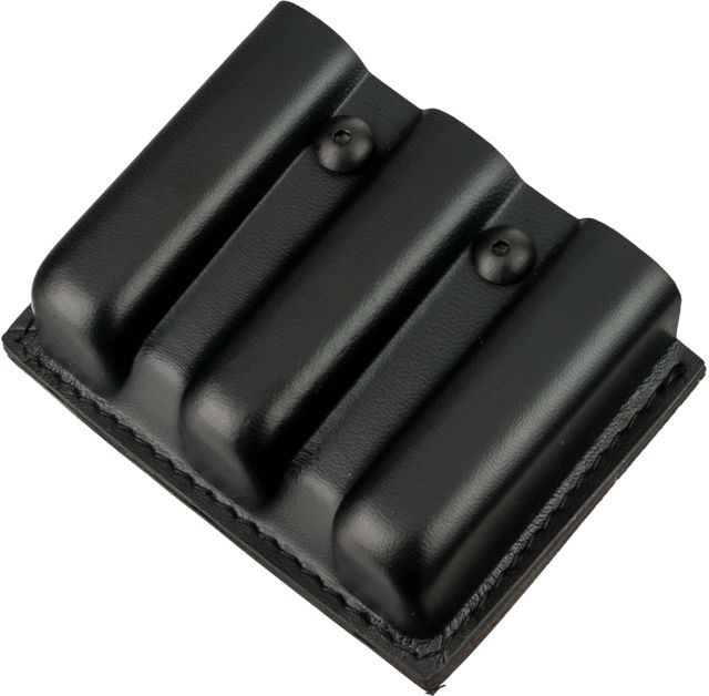 Safariland 775 Slimline Open-Top Triple Magazine Pouch Single Stacked 9mm Magazines Browning Bdm 9mm Plain Black