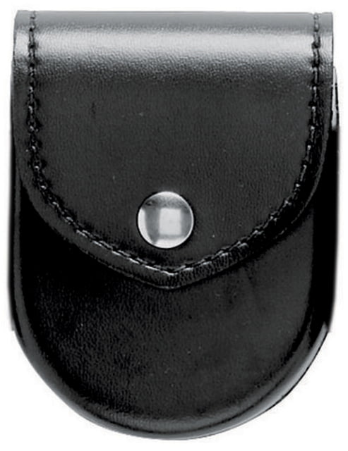 Safariland 90H Hand Cuff Case W/Flap Standard SZEd Hinged Peerless 801 Handcuffs Plain Black W/ Hidden Snap - Safariland