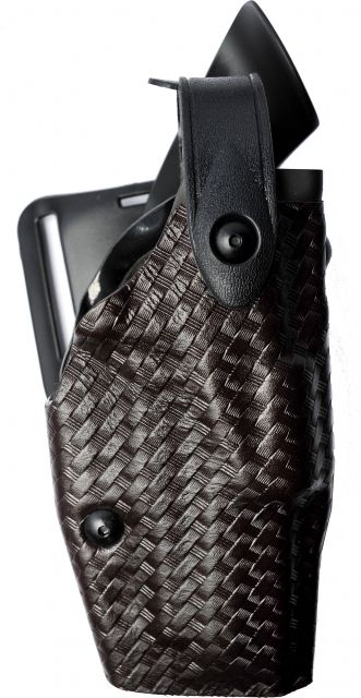 Safariland 6360 ALS/SLS Mid-Ride Level-III Retention S&W M&P 9mm .40 4.25in. Basket Weave Brown Right Hand 6360-219-071 - Safariland