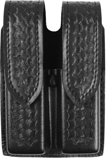 Safariland 77 Double Handgun Magazine Pouch - Basket Black Ambidextrous - S&W 1006 & Similar - Safariland