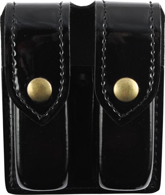 Safariland 77 Double Handgun Magazine Pouch Hi Gloss Black Ambidextrous - For Glock 19/23 Sig P250DC - Safariland