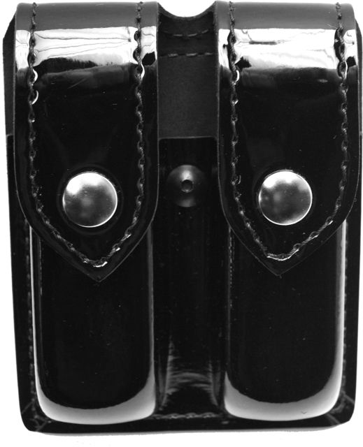 Safariland 77 Double Handgun Magazine Pouch - Hi Gloss Black Ambidextrous - For Glock 19 Sig P250 & Similar - Safariland