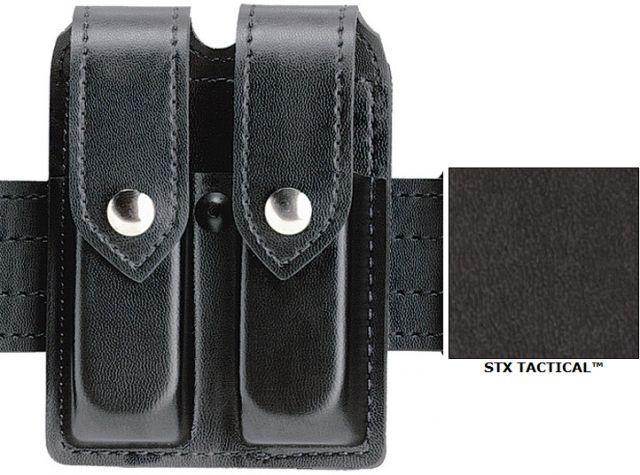 Safariland Double Mag Pouch w/Flap STX Black For Glock 17 - Safariland