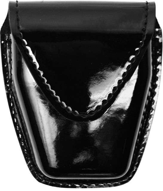 Safariland 190 Handcuff Pouch Top Flap Hi Gloss Black Hidden Snap - Safariland