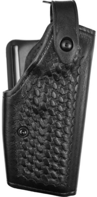 Safariland  SLS Level II Retention Mid-Ride Duty Holster Smith & Wesson M&P 9/Smith & Wesson M&P 40 Left Hand STX Basket Weave Black - Safariland